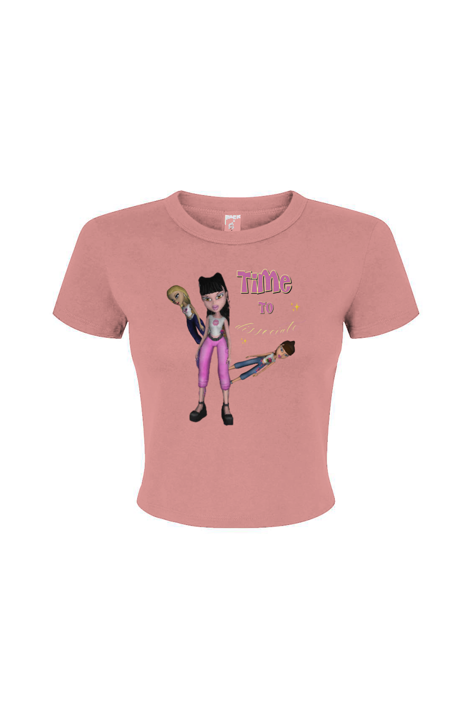 dissociangel crop tee