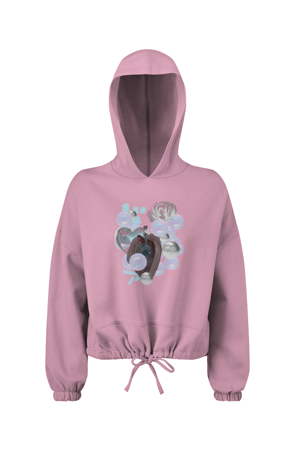 pearl crop hoodie
