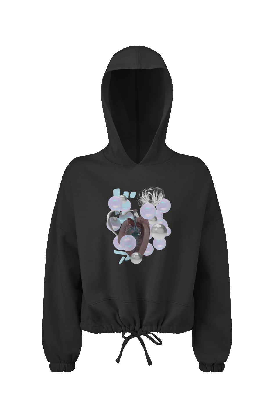 pearl crop hoodie