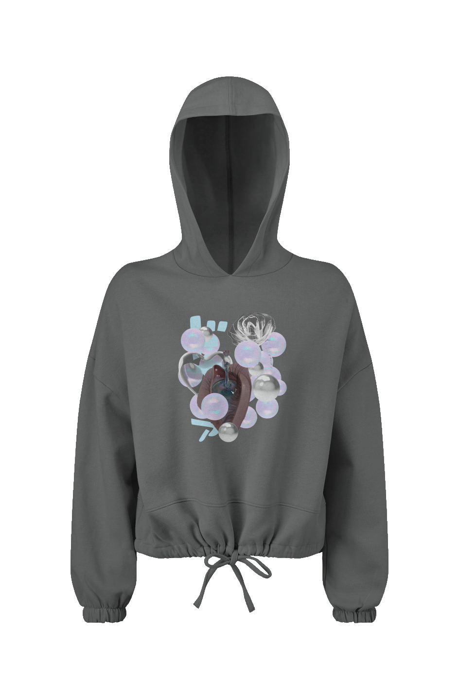pearl crop hoodie